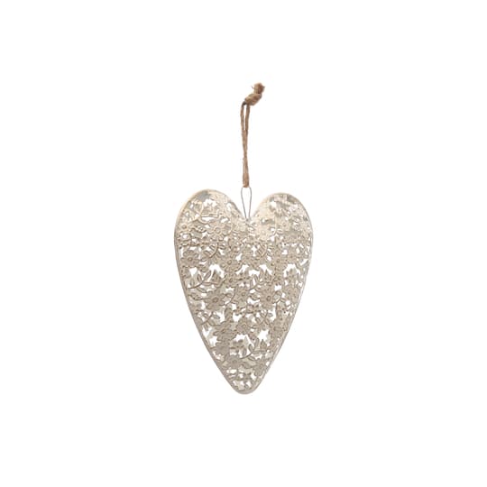 White Metal Heart Wall Hanging by Ashland®